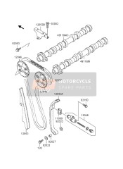 491181131, CAMSHAFT-COMP,Exhaust, Kawasaki, 1