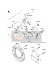 41080139511H, Disc,Rr,Black ZX1100-E1, Kawasaki, 0