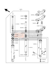 440391243, HOLDER-FORK Upper, Kawasaki, 1