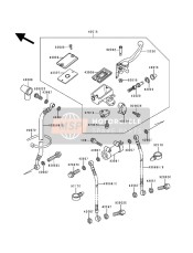 430950122, HOSE-BRAKE,Fr, Kawasaki, 1