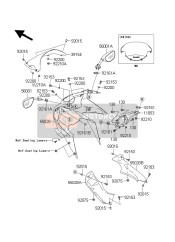 550281458265, Verkleidung,Rh,M.F., Kawasaki, 0