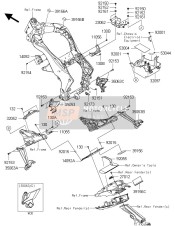 391561733, Pad,Fr Frm,Lh, Kawasaki, 0