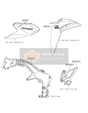 560541281, Mark, Step Stay, Lwr, Rh, Kawasaki, 1