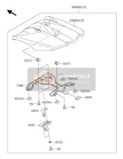 53065001951A, Cover Seat,M.C.Gray, Kawasaki, 0