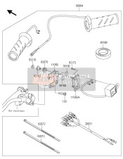 999940408, Heated Grips Z1000SX, Kawasaki, 0