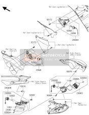 230400122, Clignot, Ar, Droit, Kawasaki, 1