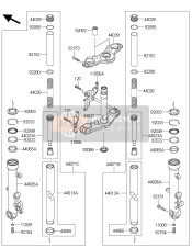 44005010932A, PIPE-LEFT Fork Outer,S.Black, Kawasaki, 0