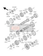 132601512, Gear,Input 3RD,22T, Kawasaki, 2