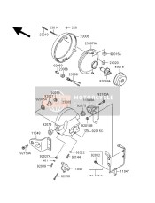 110471130, Bracket,Head Lamp, Kawasaki, 0