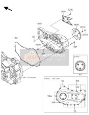 Cubierta de motor derecha(S)