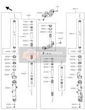 44006010318R, Bras De Fourche Droit, F.S, Kawasaki, 1