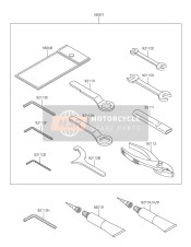 921100587, TOOL-WRENCH,Allen,6mm, Kawasaki, 0