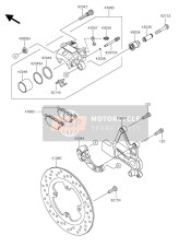 430340129, HOLDER-BRAKE,Rr EN650AGS, Kawasaki, 0