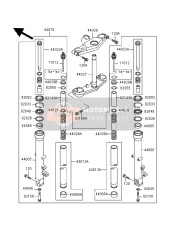 440131409, PIPE-FORK Inner, Kawasaki, 3