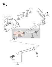 132420244, LEVER-ASSY-CHANGE,Pedal, Kawasaki, 0