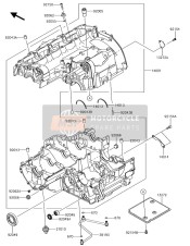 140010725, SET-CRANKCASE ZR900BKF, Kawasaki, 0