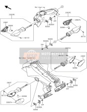 230370532, LAMP-ASSY-SIGNAL,Rr,Rh, Kawasaki, 0