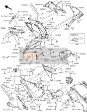 550280613, Cowling,Inner,Lh, Kawasaki, 2