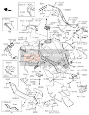 510260016J03, Cover Tank,Lh,M.D.Black, Kawasaki, 1