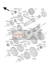 132601537, Gear,Output Top,30T, Kawasaki, 0