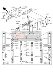 92093S041, Joint KSF400-A1, Kawasaki, 0