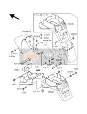 350041333H8, FENDER-FRONT,Fr,Ebony, Kawasaki, 0