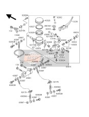 430591885, HOSE-BRAKE,Fr,Lh, Kawasaki, 1