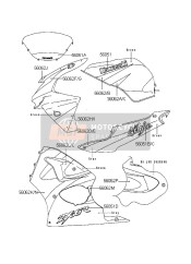 560511967, Mark,Side Cover,Rh,Ninja, Kawasaki, 0