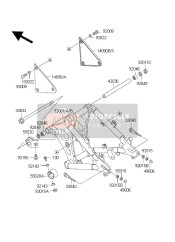 140901988H1, Cover,Swing Arm,Lh,S.Red, Kawasaki, 0