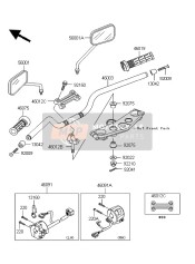 460121274, HOLDER-HANDLE, Lwr, Kawasaki, 2