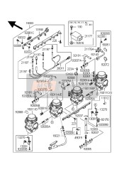 150111694, Carburetor,Rh,Outside, Kawasaki, 1