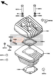 920151365, Nut,6mm, Kawasaki, 2