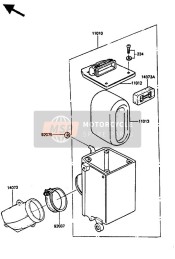 92075217, Damper,Air Filter, Kawasaki, 1