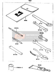 921101153, TOOL-WRENCH,Open End,14X17, Kawasaki, 0