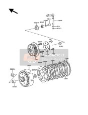 130861002, WHEEL-CLUTCH, Kawasaki, 0