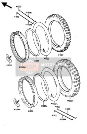 410231010, Band, Rim, Kawasaki, 2