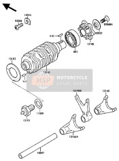 Changer de tambour & Fourchette de changement de vitesse