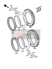 410251445WA, Rim,Rr,2.50X17,Silver, Kawasaki, 1