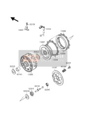 131871080, PLATE-CLUTCH Operating, Kawasaki, 0