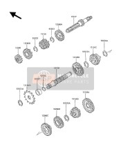 132601022, Gear,Input 5TH,22T, Kawasaki, 2