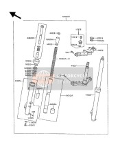 440011704, FORK-FRONT, Kawasaki, 1