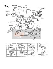 5600113766F, MIRROR-ASSY,Lh,P.White, Kawasaki, 2