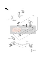 132421210, LEVER-ASSY-CHANGE,Pedal, Kawasaki, 0