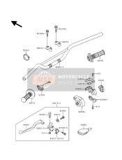 460761203, Hendel,Handvat, Set, Kawasaki, 0