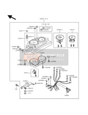 250011859, METER-ASSY, Kph, Kawasaki, 0