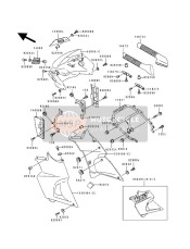 140901100, Cover,Side Cowling,Lh, Kawasaki, 1