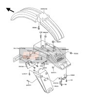 3500411536C, FENDER-FRONT,Ebony, Kawasaki, 0