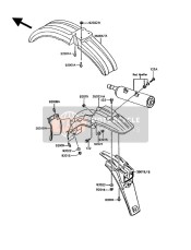 350191359, Flap, Rear Fender, Rr No Disponible, Kawasaki, 0