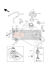 921601236, Damper,Fuel Tank, Kawasaki, 1