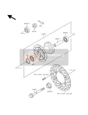 410681333, Axle,Fr, Kawasaki, 0